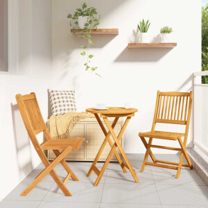 vidaXL Tuin Bistro Set 3 pcs Bruin Massief Acaciahout