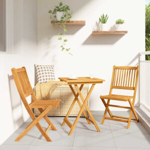 vidaXL Tuin Bistro Set 3 pcs Bruin Massief Acaciahout