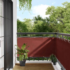 vidaXL Balkonscherm Terracotta 75x1000 cm 100% Polyester Oxford