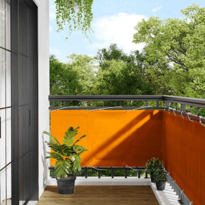 vidaXL Balkonscherm Oranje 75x1000 cm 100% Polyester Oxford