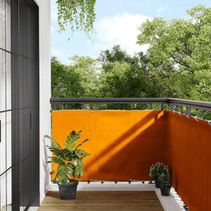 vidaXL Balkonscherm Oranje 90x800 cm 100% Polyester Oxford