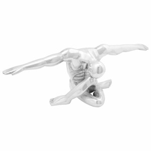 vidaXL sculptuur Zilver 63 x 20 x 22 cm Aluminium