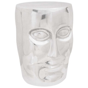 vidaXL Kruk Zilver Aluminium
