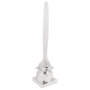 vidaXL sculptuur Zilver 26 x 26 x 110 cm Aluminium