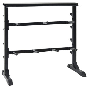 vidaXL Halterrek Zwart 99 x 45 x 95,5 cm Gepoedercoat staal