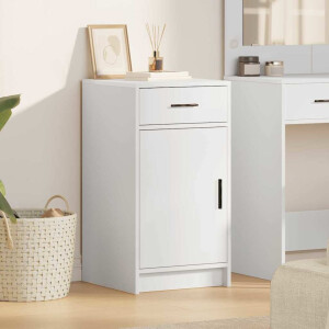vidaXL Dressoir met lade Wit 40 x 40,5 x 75 cm Bewerkt hout