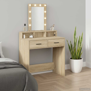 vidaXL Plafondtafel met lade Bruin 79 x 41 x 140 cm Bewerkt hout