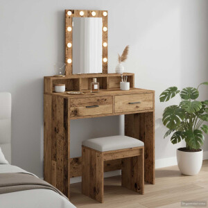 vidaXL Plafondtafel met lade Bruin 79 x 41 x 140 cm Bewerkt hout
