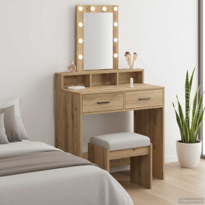 vidaXL Plafondtafel met lade Bruin 79 x 41 x 140 cm Bewerkt hout