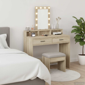 vidaXL Plafondtafel met lade Bruin 100 x 41 x 140 cm Bewerkt hout
