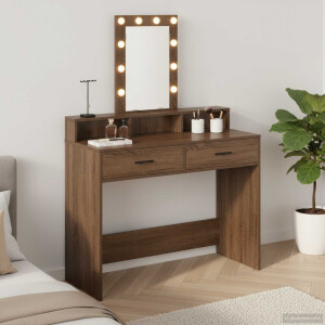 vidaXL Plafondtafel met lade Bruin 100 x 41 x 140 cm Bewerkt hout