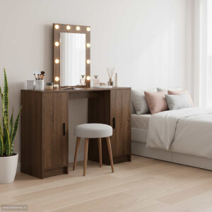 vidaXL Plafondtafel met opslag Bruin 102 x 33 x 135 cm Bewerkt hout