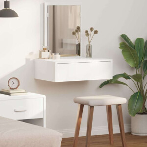 vidaXL Plafondtafel met lade Wit 60 x 40 x 70 cm Bewerkt hout