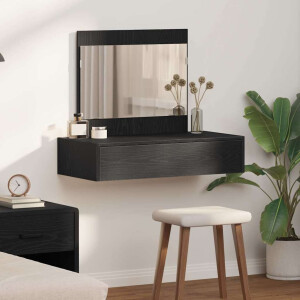 vidaXL Plafondtafel met lade Zwart 83 x 40 x 70 cm Bewerkt hout