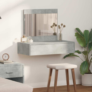 vidaXL Plafondtafel met lade Grijs 83 x 40 x 70 cm Bewerkt hout
