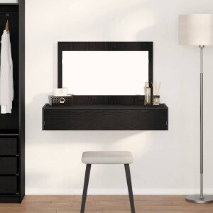 vidaXL Plafondtafel met lade Zwart 100 x 40 x 70 cm Bewerkt hout
