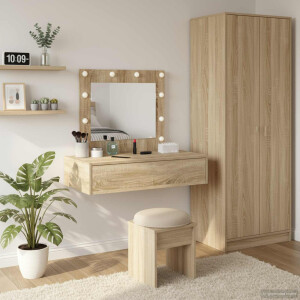 vidaXL Plafondtafel met lade Bruin 83 x 40 x 70 cm Bewerkt hout