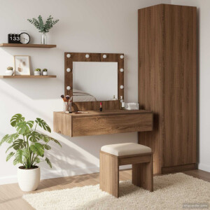 vidaXL Plafondtafel met lade Bruin 83 x 40 x 70 cm Bewerkt hout