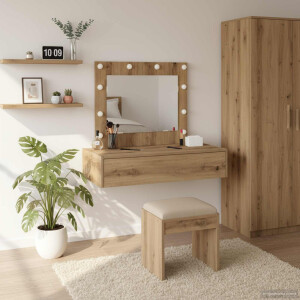 vidaXL Plafondtafel met lade Bruin 83 x 40 x 70 cm Bewerkt hout