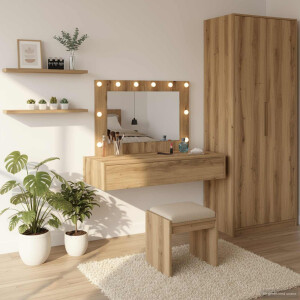 vidaXL Plafondtafel met lade Bruin 100 x 40 x 70 cm Bewerkt hout