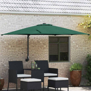 vidaXL Tuinparasol Groen 248,5 x 247,5 x 160 cm Polyester en staal