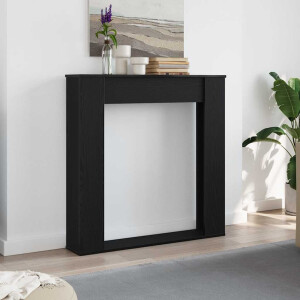 vidaXL Haardombouw Zwarte Eiken 100x20x100 cm Technisch Hout