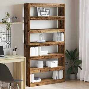 vidaXL Boekenkast Artisan Eiken 100 x 30 x 198 cm Bewerkt hout