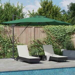 vidaXL Parasol Groen 286 x 284 x 270 cm Aluminium en Polyester