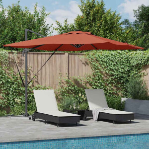 vidaXL Parasol Terracotta 286 x 284 x 270 cm Aluminium en Polyester