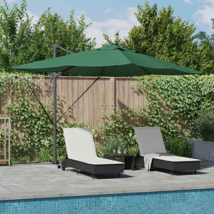 vidaXL Parasol Groen 352 x 251 x 265 cm Polyester en Aluminium