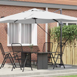 vidaXL Parasol Zand 351 x 250 x 260 cm Polyester en Aluminium
