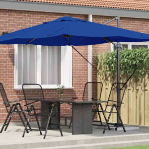 vidaXL Parasol Azurblauw 351 x 250 x 260 cm Polyester en Aluminium