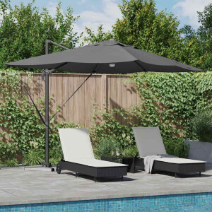 vidaXL Parasol Antraciet 351 x 250 x 253 cm Polyester en Aluminium