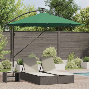 vidaXL Parasol Groen 294 x 294 x 248 cm Polyester en Aluminium