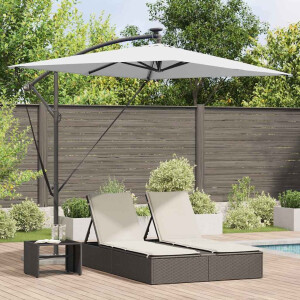 vidaXL Parasol Zand 294 x 200 x 270 cm Polyester en Aluminium