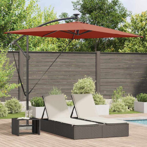 vidaXL Parasol Terracotta 294 x 200 x 270 cm Polyester en Aluminium