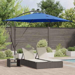 vidaXL Parasol Azurblauw 249 x 249 x 250 cm Polyester en Aluminium