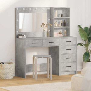 vidaXL Plafondtafel met lade Grijs 78.5 x 41 x 135 cm Bewerkt hout