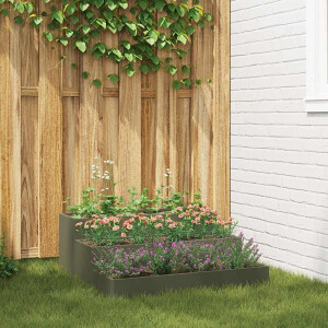 vidaXL Tuin Bloempot Olijf Groen 90 x 90 x 35 cm Koudgewalst staal