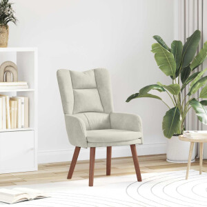 vidaXL Fauteuil Crème 63 x 67 x 94 cm Fluweel
