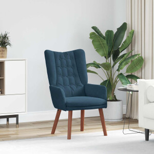 vidaXL Fauteuil Blauw 63 x 67 x 94 cm Fluweel