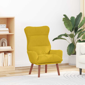 vidaXL Fauteuil Geel 69 x 74 x 93 cm Fluweel