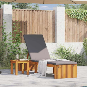 vidaXL Ligstoel Olie naturel 200 x 55 x 94 cm Massief acaciahout