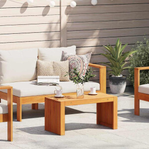 vidaXL Bijzettafel Olie naturel 70 x 35 x 35 cm Massief Acaciahout