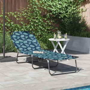 vidaXL Opvouwbare zonnebed Multikleur 188 x 57 x 86,5 cm Polyester