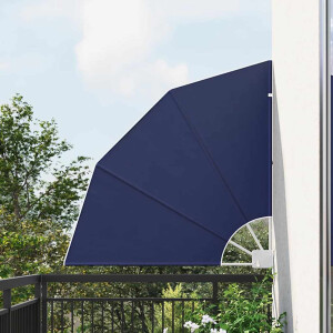 vidaXL Balkon Privacy Scherm 115 x 115 cm Polyester Marineblauw