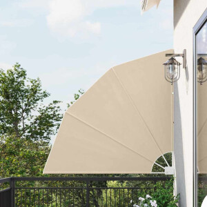 vidaXL Balkon Privacy Scherm 140 x 140 cm Polyester Beige