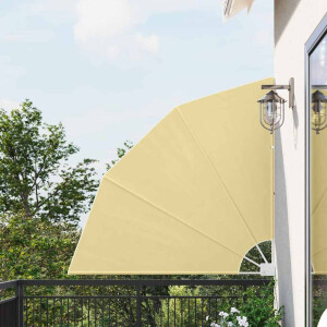 vidaXL Balkon Privacy Scherm 140 x 140 cm Polyester Zand