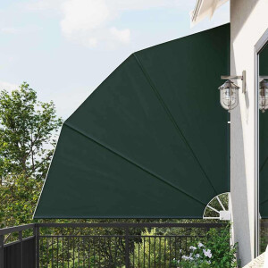 vidaXL Balkon Privacy Scherm 210 x 210 cm Polyester Donkergroen