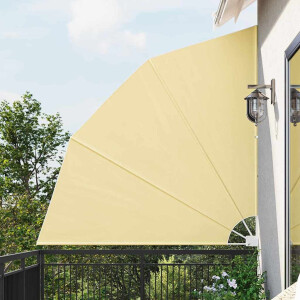 vidaXL Balkon Privacy Scherm 210 x 210 cm Polyester Zand